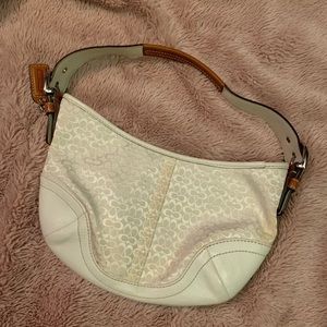 Coach monogram small shoulder purse